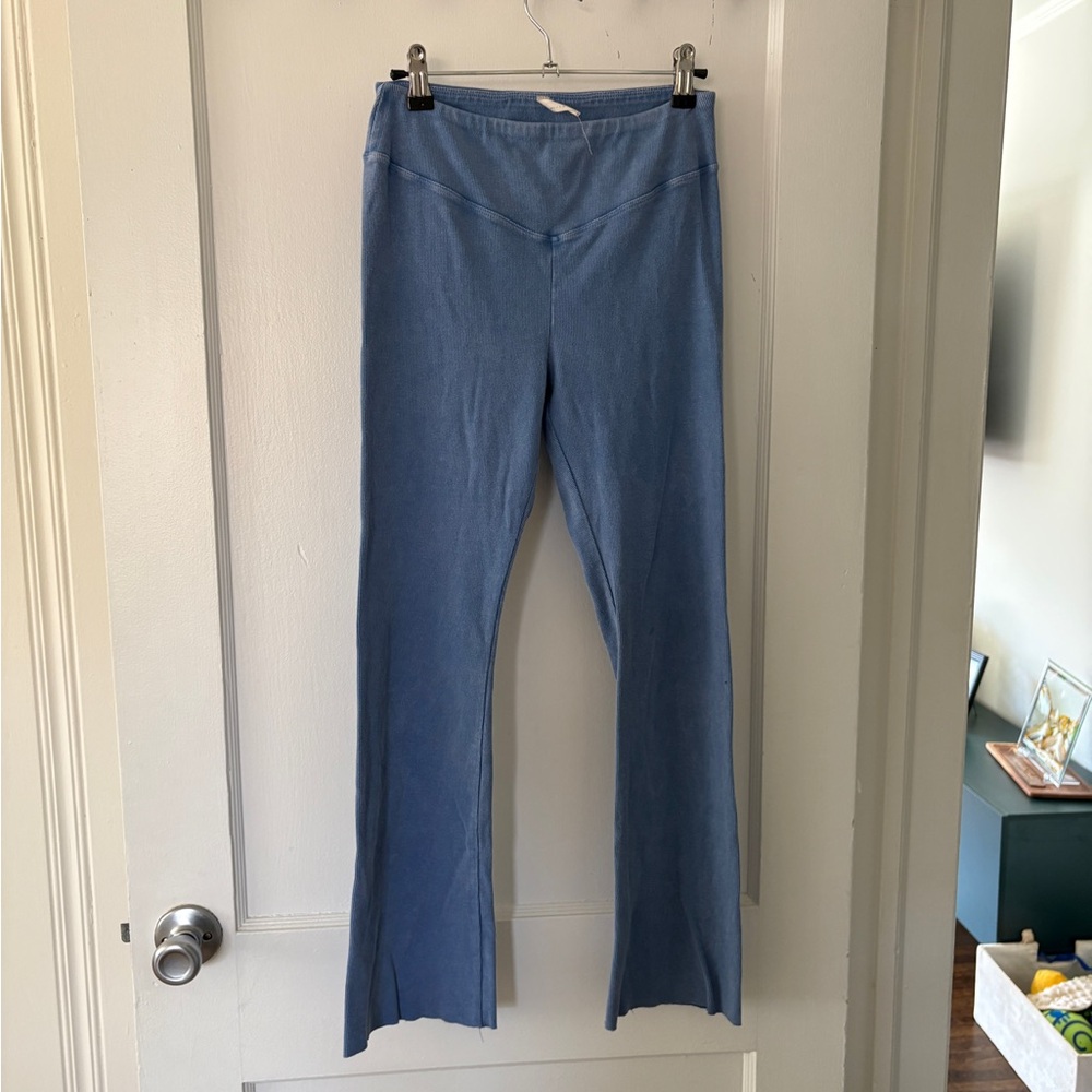 FP Movement blue kick flare pants